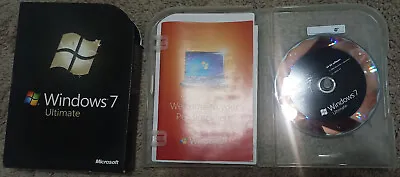 Microsoft Windows 7 Ultimate Edition 32 & 64 Bit DVD Discs Genuine Software • $75