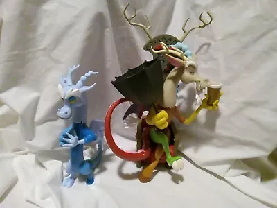 My Little Pony Guardians Of Harmony Discord Figure W Throne & Blue Flu Hasbro • $55