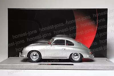 1:18 BBR 1955 Porsche 356A Silver Mint In Box • $349