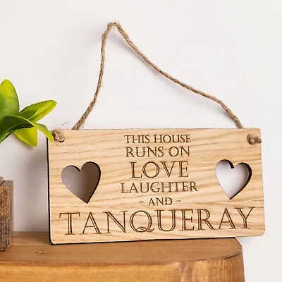 £9.99 • Buy Tanqueray Gin Gift - Hanging Wooden Plaque Sign - Present Gift Basket Set Idea