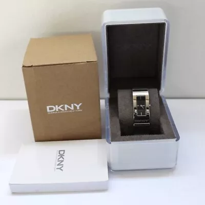 £34.90 • Buy DKNY Womens Watch NY-4624 Stainless Steel Bracelet Black Dial New Battery Box