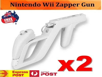 2x White Zapper Gun For Nintendo Wii Remote Controller Call Of Duty • $18.99