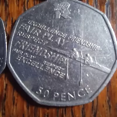 2011 Olympic Rowing 50p (circulated) • £2