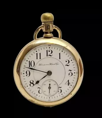 1906 Hampden  The Dueber Watch Co  18s 21j Railroad Pocket Watch-Runs • $275