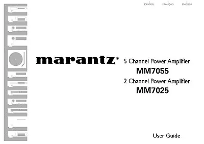 Marantz MM7055 Amplifier Owners Instruction Manual • $21.99