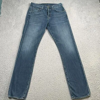 J Brand Men's Jeans 31x34 Walker Relaxed Straight Leg Button Fly Whiskers USA • $25