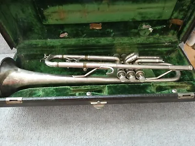 Vintage Hn White King Liberty Trumpet Silver 1939 1940 • $445.47