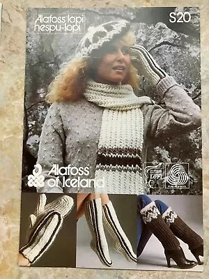 Allafoss Lopi Hespu-lopi Hat Scarf Gloves Socks Knitting Pattern S20 891.2.13 • £3.50