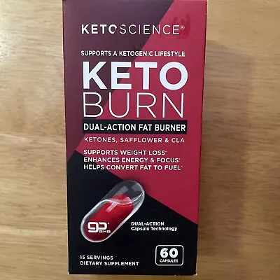 Keto Science KETO BURN 60 Capsules WEIGHT LOSS ENERGY FOCUS Dietary Supplement • $15.99