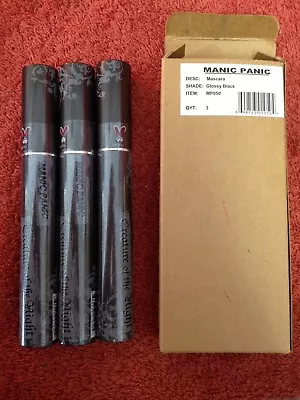 LOT OF 3 Manic Panic Creature Of The Night Mascara Glossy Black • $9.99