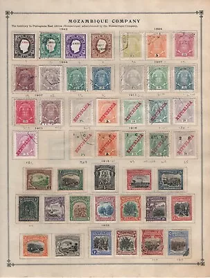 Mozambique Company Mint + Used Stamp Collection Hinged To Album Pages High C.v. • $0.99