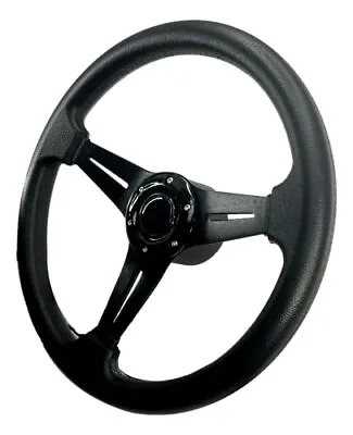 Pactrade Marine Black Non-Magnetic Steering Wheel Alum Frame Boat Bore 13  Diam  • $56.99