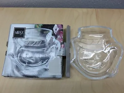 Mikasa Frosty's Magic Snowman Clear Glass Candy/Nuts Dish • $12.99
