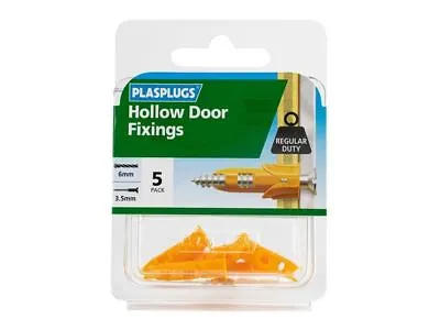 £4.67 • Buy Plasplugs - DR 106 Hollow Door Fixings (5)