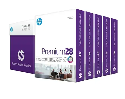 $63.02 • Buy HP Printer Paper - Premium, 28 Lb., 8.5  X 11 , 2500 Sheets, 5 Ream