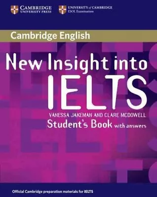 New Insight Into IELTS Student's Book With Answers 9780521680899 | Brand New • £40.43
