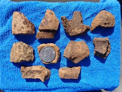 10 Civil War Various Exploded Larger Artillery Fragments Chattanooga Tennessee • $28