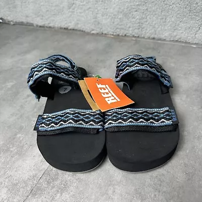 Reef Convertible Sandals Surf Mens Size 7 Blue White NWT • $29.99