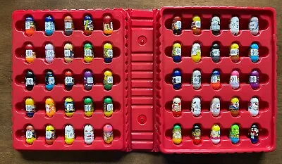 50 Mighty Beanz Lot With Red Series 2 Case • $26.99