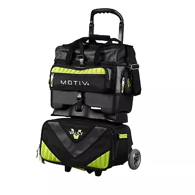 Motiv 4 Ball Vault Roller Bag  Free Ship East Coast Only! Grey/Lime • $339.95