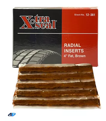 Xtra Seal 12-361 Fat 4” Brown String Plug Tire Repair ATV / UTV Use (50 Per Box) • $13.99