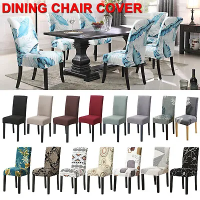 Dining Chair Slipcovers Protector Spandex Chair Covers Stretch Washable Banquet • $12.99