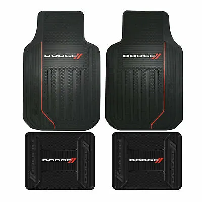 BEST Front / Rear DODGE Floor Mats Accessories Rubber All Weather Authentic Gift • $73.49