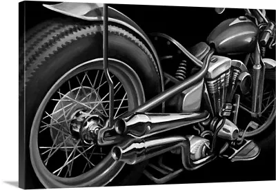 Vintage Motorcycle II Canvas Wall Art Print Motorcycle Home Decor • $379.99