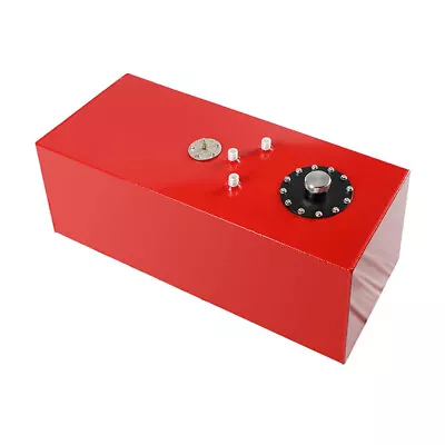 19 Gallon 72L Slim Race Fuel Cell Gas Tank W/ Level Sender Top-Feed Aluminum Red • $122.22