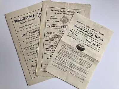 South Wales Interest Rugby Programmes 1940’s/50’s Glynneath  Swansea • £10