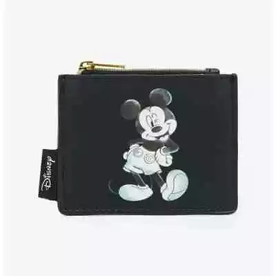 Loungefly Disney Mickey Mouse Cardholder Black And White Coin Purse Card Wallet • $20.95