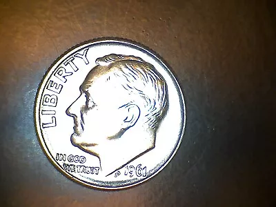 1961-D Roosevelt Dime BU From Original Roll.  Full Mint Luster • $2.99