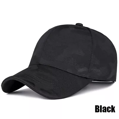 Men Women Military Army Camouflage Baseball Cap Tactical Snapback Hat Outdoor • £6.29