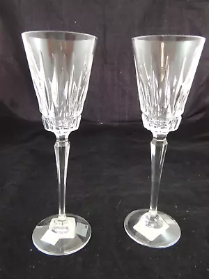 MIKASA Crystal PARLIAMENTpattern Wine Goblet/Glasses 9 3/8  Set Of 2 New W/tags • $16