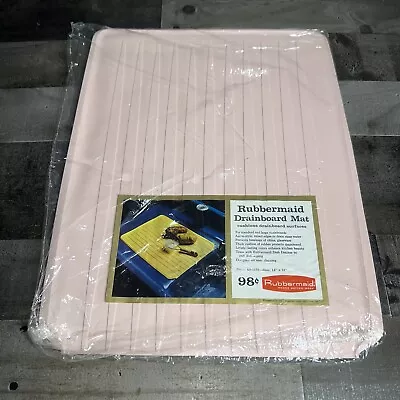 Vintage 1961 Rubbermaid Kitchen Drainboard Mat AO-1133 Pink NOS 14”X18” • $36.99