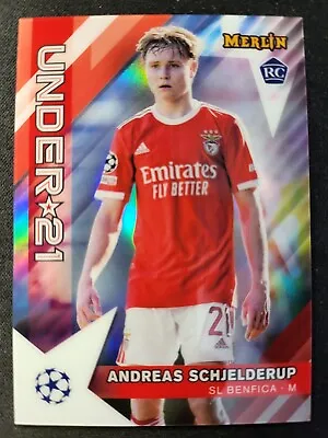 2022-23 Topps Merlin Andreas Schjelderup RC UNDER 21 REFRACTOR Card #U21-5 • $1.99