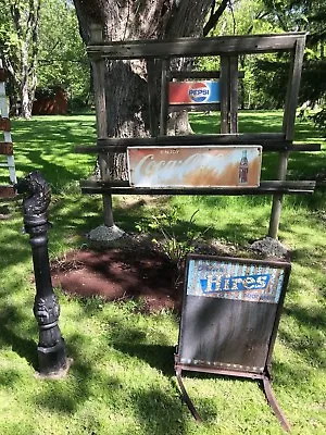 Vintage Original Sidewalk Advertising Sign Hires Root Beer Soda Pop Antique Ship • $499