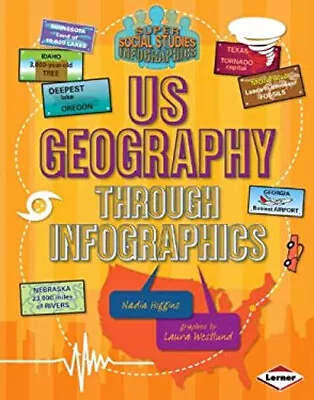 US Geography Through Infographics Library Binding Nadia Higgins • $11.79