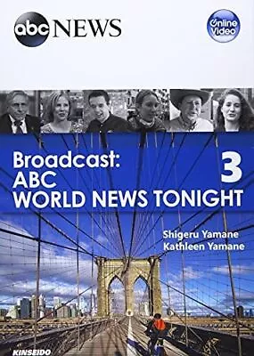 A12247265 Broadcast Abc World News Tonight 3 Learn With Video Shigeru Yamane Kat • $18.99