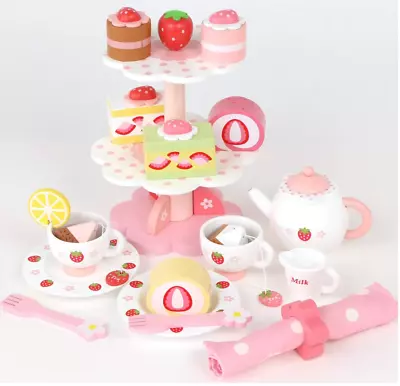 Mother Garden Wooden Toy Play Set Premium Tea Party Playing House • $126