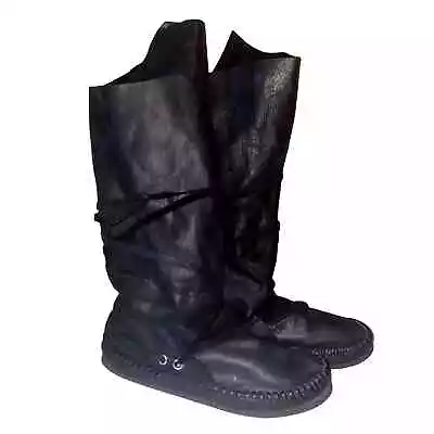 Custom Made Leather Rocker Men's Boots Size 8.5 - 9 • $99