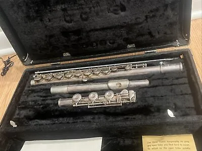 Vintage Selmer OMEGA Flute With Case Coin Silver 490 G • $320