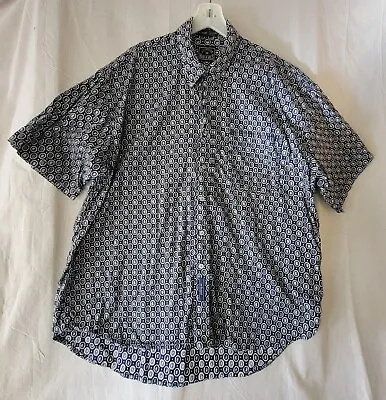 $14.95 • Buy BD Baggies Button Up Mens Shirt Size XL Cotton Blue Paisley Short Sleeve