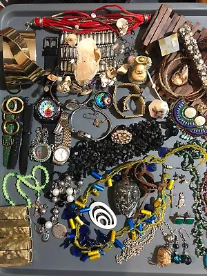 Vintage Estate Jewellery-bulk Lot Mixed Jewellery Wear Resell Ect • $95