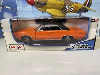 MAISTO 1965 Pontiac GTO Orange 1/18 SCALE SPECIAL EDITION • £39