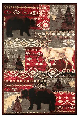 $39.99 • Buy Tribal Wildlife - Multicolor, Floor Area Rug Animal, Wildlife Print - 523