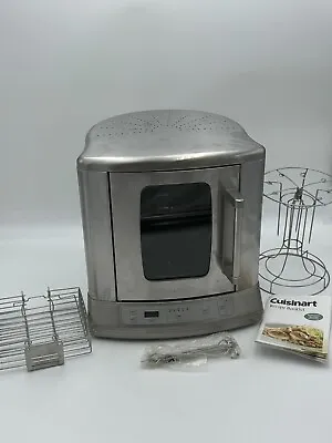 Cuisinart Stainless Steel Countertop Rotisserie Oven CVR-1000 850W W/ Extras Pic • $39.99