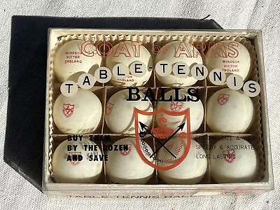 🏓 Vintage NOS Coat Of Arms Ping Pong Balls Table Tennis Japan W Original Box • $24.95