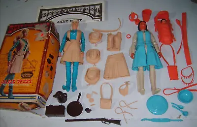 Marx PRINCESS WILDFLOWER JANE WEST Moveable Cowgirl Figure Doll Box Accessories • $129.99