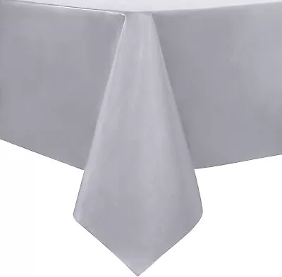Sancua Clear Plastic 100% Waterproof Tablecloth - 54 X 78 Inch - Vinyl PVC Recta • $61.95